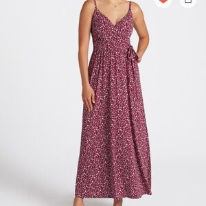 Faux Wrap Maxi Dress